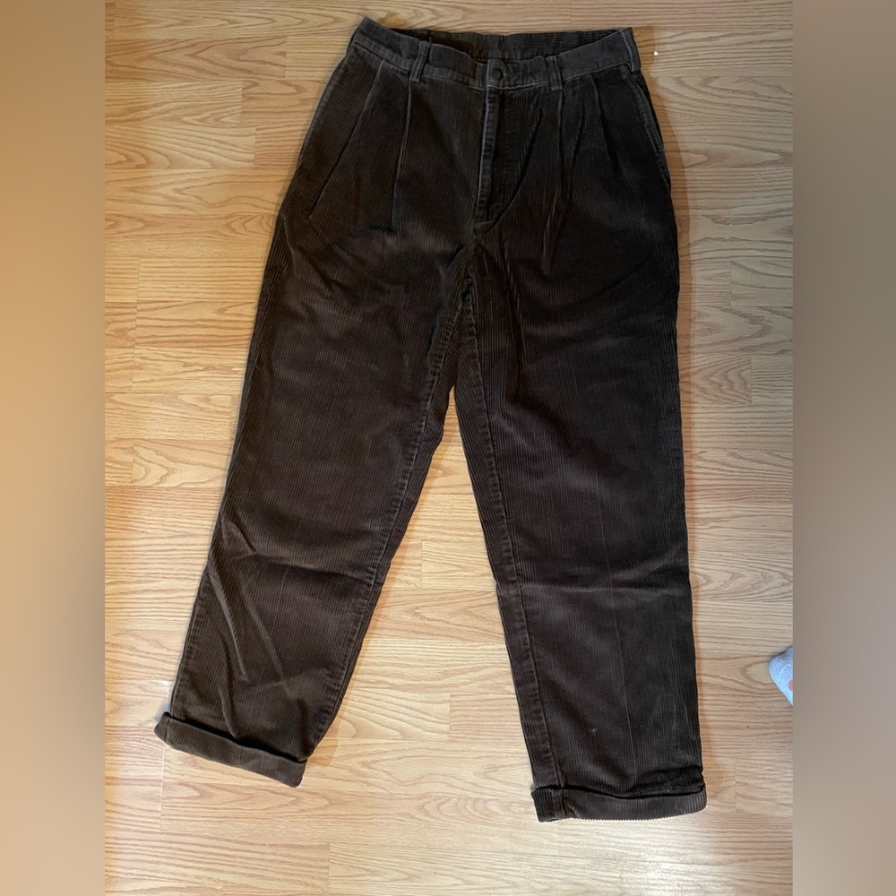 Jos. A. Bank Brown Corduroy Pants Relaxed Fit